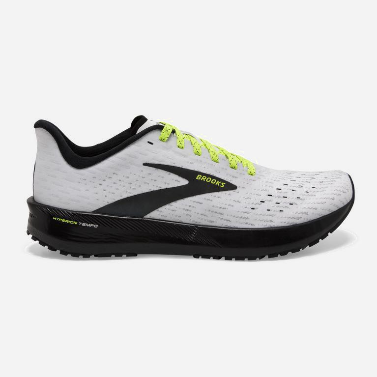 Brooks Hyperion Tempo Track & Cross Country Schoenen voor Heren Wit /Zwart (WQGYI-3102)